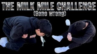THE MILK MILE CHALLENGE🤮 (GONE WRONG)