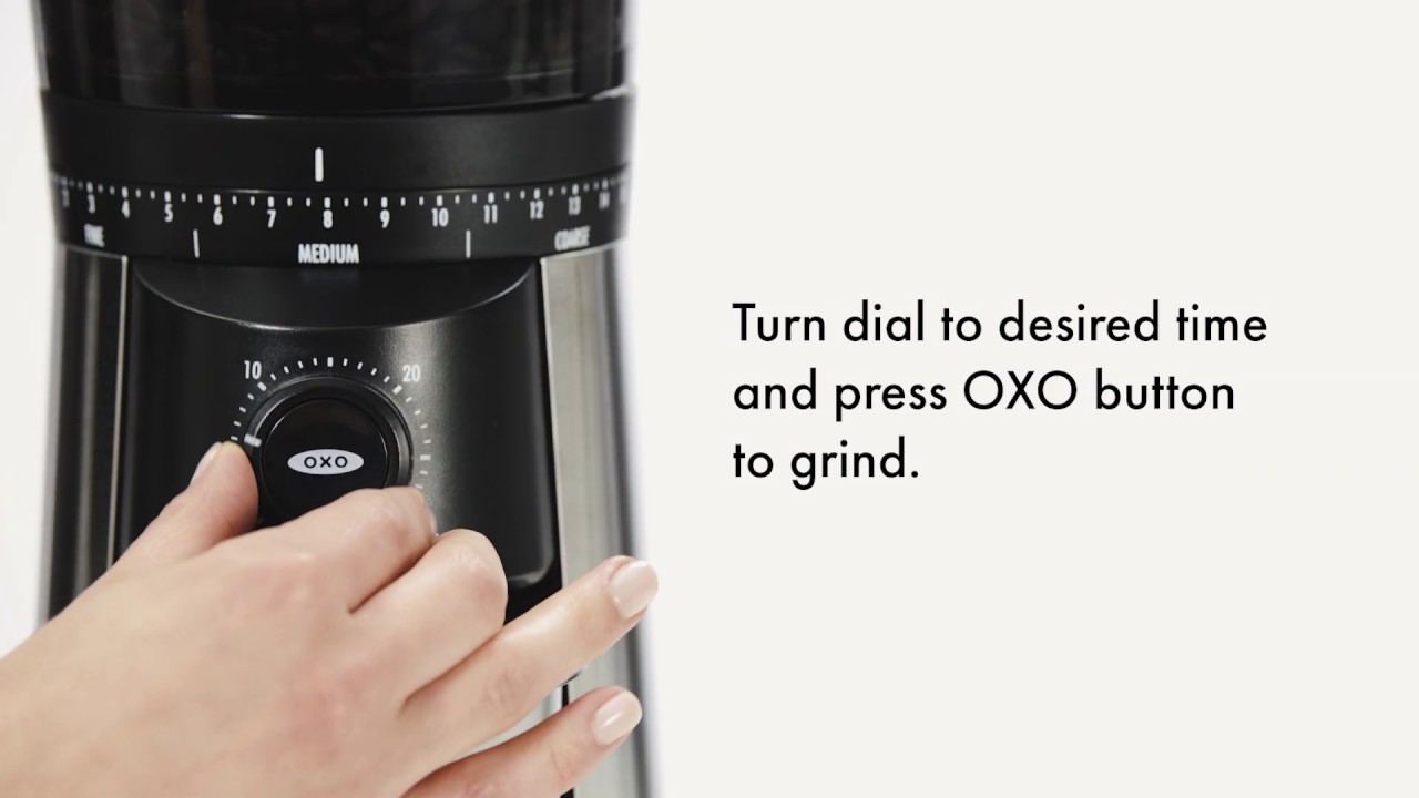 How to Use OXO Conical Burr Coffee Grinder %%sep%% %%sitename%%