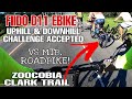 FIIDO D11 UPHILL DOWNHILL CHALLENGE ACCEPTED ZOOCOBIA CLARK TRAIL | BATTERY RANGE TEST REVIEW