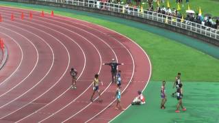 H29 関東中学校陸上競技大会 3年男子100m 予選3組