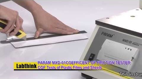 How to measure coefficient of friction for films - Labthink