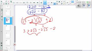 Math 20-2: L3-Multiplying and Dividing Radicals
