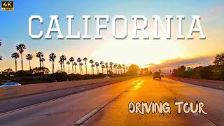 Sunset Drive in Carlsbad & San Diego | Relaxing California Driving Tour in 4K HDR
