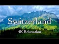 Aerial Switzerland 4K Scenic Relaxation Film with Beautiful Piano Music ~ Aerial Drone Footage UHD