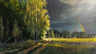 After Rain - Acrylic Painting / Creativity Art Gallery / Drawing / Satisfying Picture