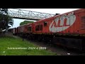 GE U20C 2624 e 3836 chegando na estação de Cornélio Procópio/PR. 04/02/20.
