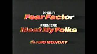NBC Monday Fear Factor and Meet my Folks Promo (2003)