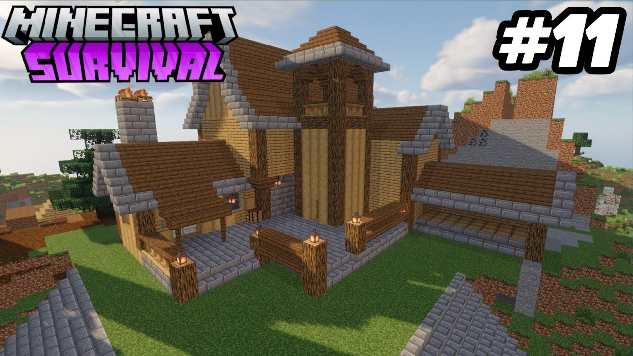 I Build My first House in Minecraft | Minecraft Survival (#11) - YouTube