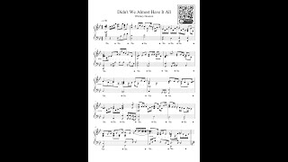 Whitney Houston-Dindt We Almost Have It All (Piano Cover) + SHEET Partitura Intermediary