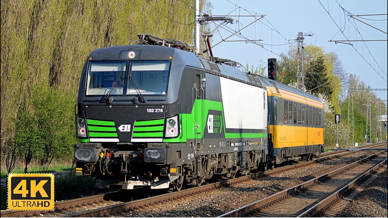 Vlaky Poděbrady + odklony 17.4.2018 (4K)