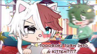 •🐱•Todoroki turn into a kitten?? ll Tododeku💚❤️🤍 ll MHA/BNHA ll Gacha club ll