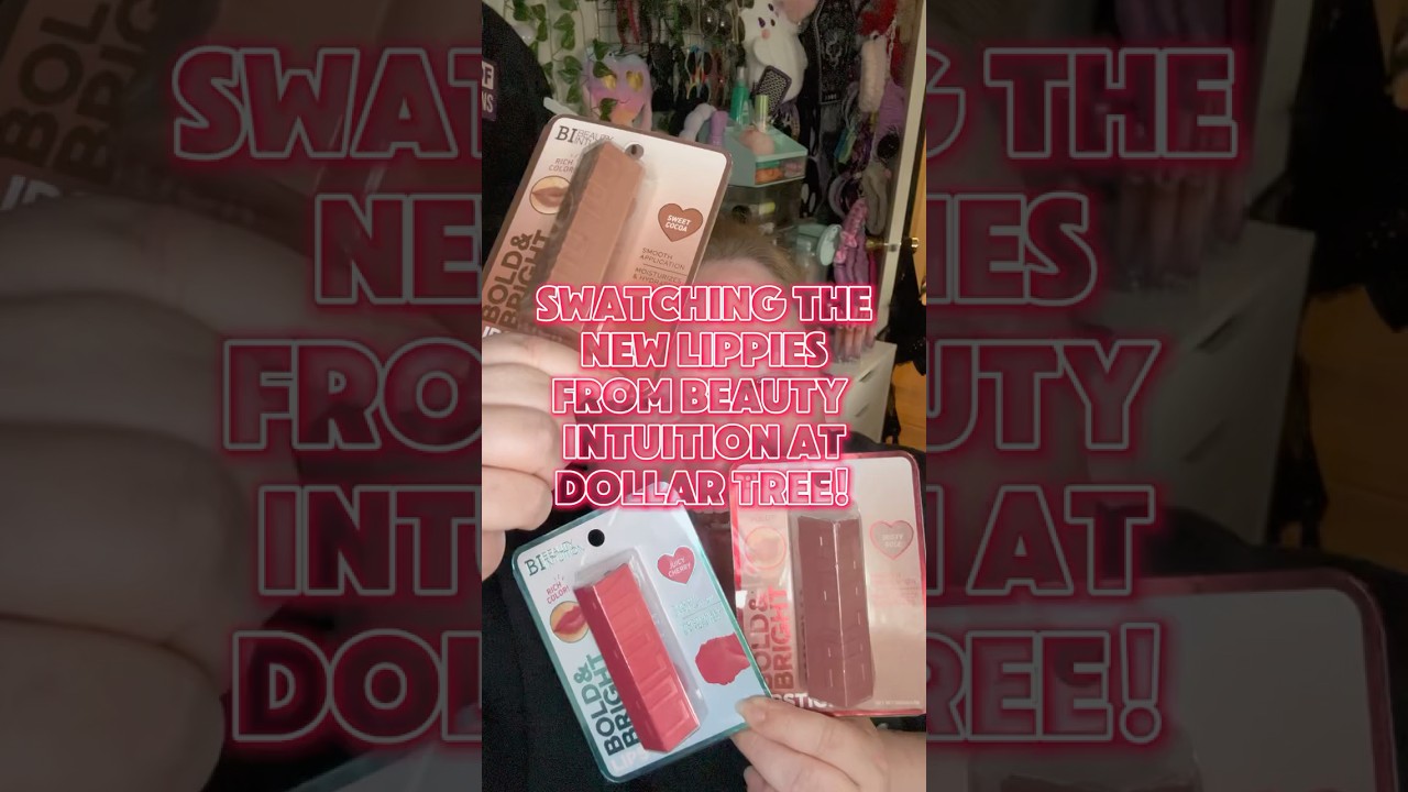 Swatching the 3 new budget-friendly Beauty Intuition lipsticks at 