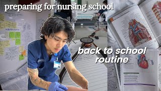 How I prepared for the first week back to NURSING SCHOOL in NYC | *reset routine*