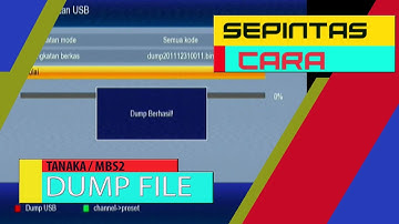 Pentingnya Dump File (Backup Data) di Tanaka dan MBS2 #Sepintas Cara