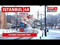 26 JAN 2022 ,Snow Day Of ISTANBUL Walking Tour Fatih|4k UHD 60fps