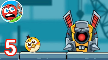 Super Ball Adventure - Gameplay Walkthrough Part 5 Level 41 - 50 Yellow Bird Hero iOS/Android