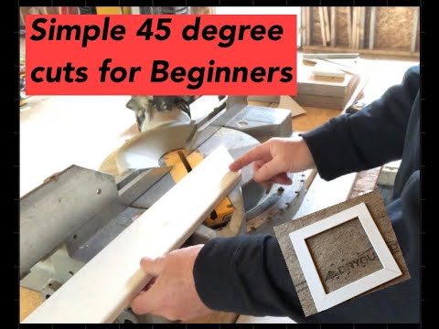 How to cut basic 45 degree angles