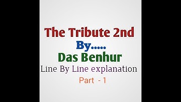 The Tribute 2ne/Lesson 10/Class 10th general English mp board 2019 part 1 by gp dixit