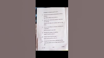 #B.Ed Semester - 2 learning and teaching subject question paper 2022 ll bbmku ll