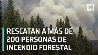 Rescatan a más de 200 personas por incendios forestales en California - Las Noticias