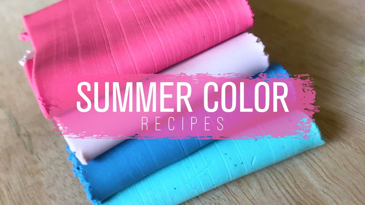 Polymer Clay Color Recipes 3 Summer Pastels YouTube