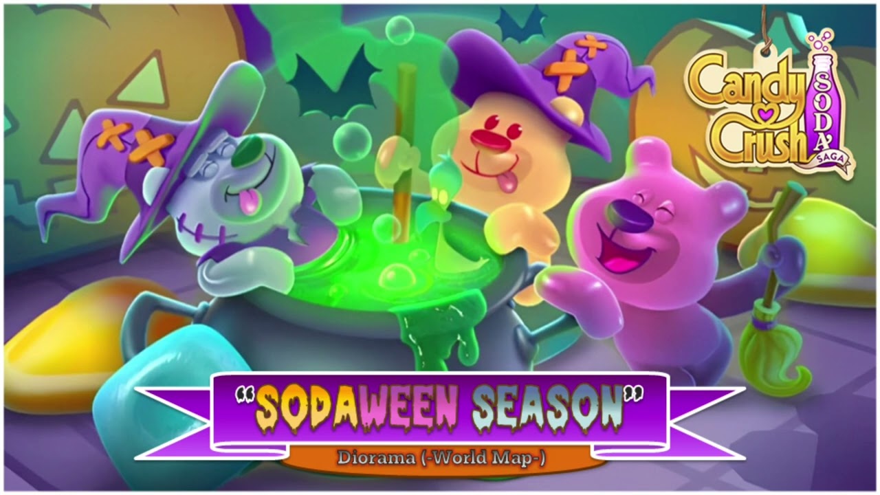 Candy Crush Soda Saga (OST) = 'Spooky/Sodaween Season 🎃🧙‍♀️🧟‍♂️ [Diorama]' -Halloween 2024-