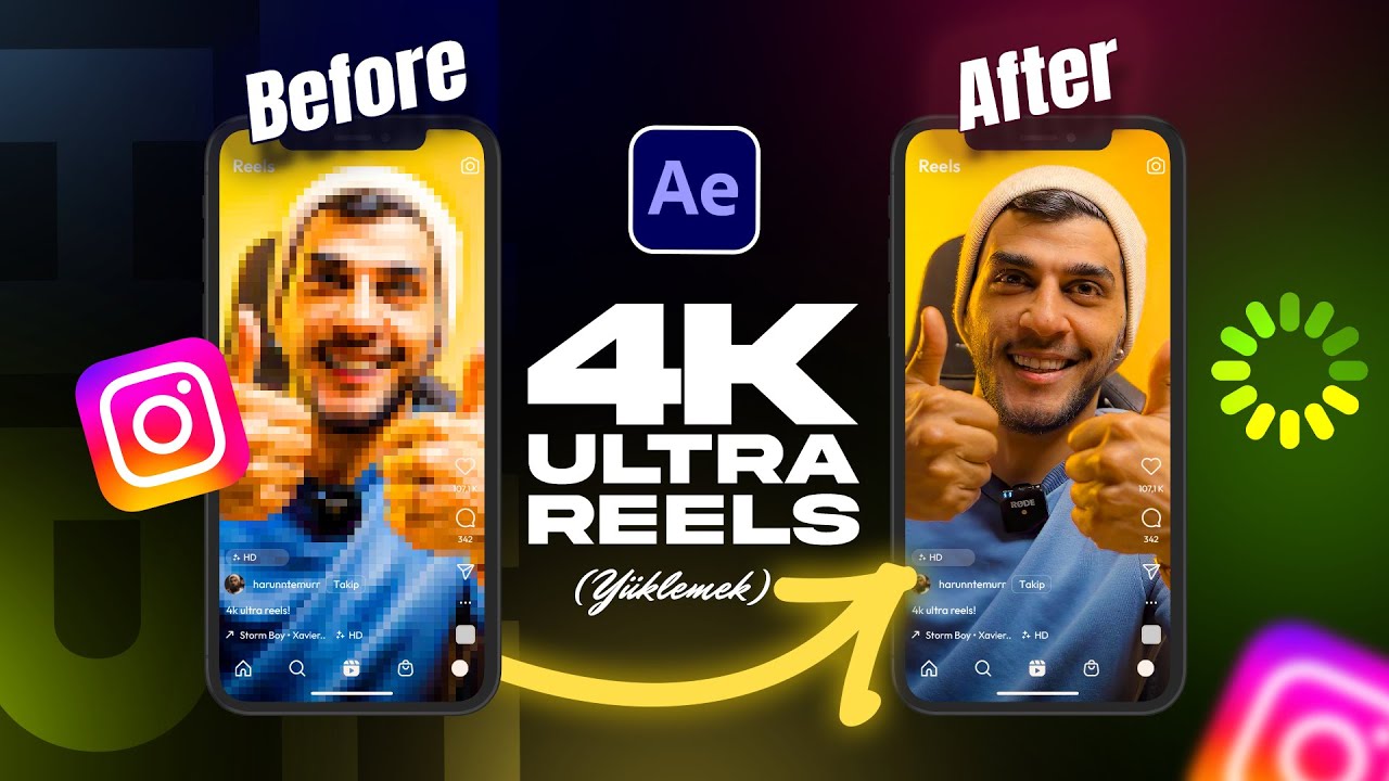 İnstagram’da 4K Video Nasıl Yayınlanır l After Effects ve Topaz Ai
