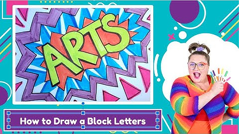 How to Draw Block Letters For Kids