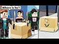 I wore a roblox box and no one could find me