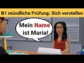 Mündliche Prüfung Deutsch B1 | Sich vorstellen | sprechen Teil: Deutsch lernen