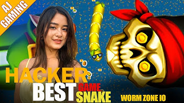 Worms Zone io Hungry Snake Game No death mod apk gameplay video | Aj Gaming