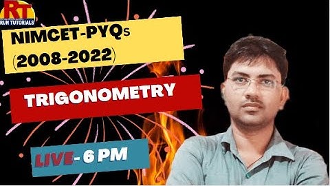 NIMCET PYQs(2008-2022)  TRIGONOMETRY  In One Shot - By NIMCET Online & Offline Coaching#varanasi