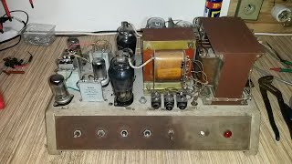 Tesla KZ50- oprava elektroniky, test elektronek, repas elytů