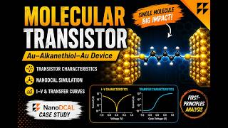 Transistor Characteristics of Au-alkanethiol-Au Device using NanoDcal Software