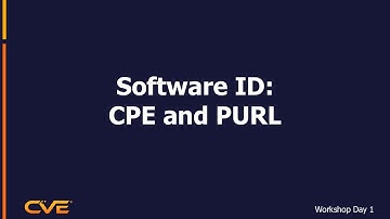 Software ID: CPE and PURL