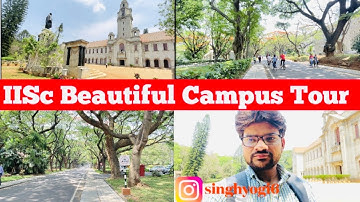 IISc Campus Tour🌴🎄🌳 IISc Main Building  View⛪️🏢