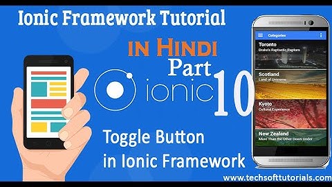 Toggle Button Components in Ionic Framework Hindi & Urdu Part-10
