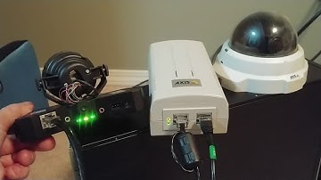 Step 1: Installing the Axis security camera onto the network with PoE