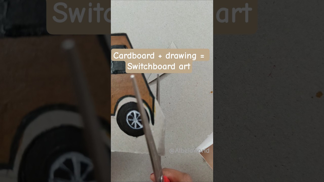 DIY Switchboard Painting Using Cardboard  