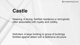Castle Meaning