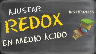 How to balance a redox reaction in an acidic solution