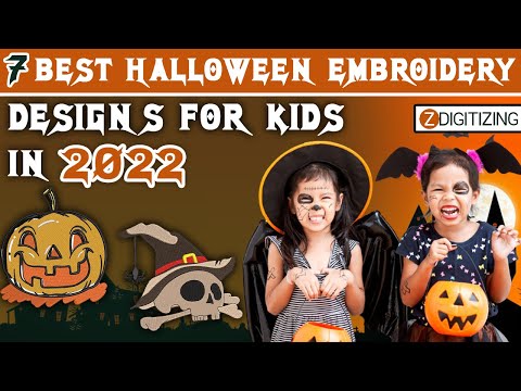 7 Best Halloween Machine Embroidery Designs for Kids in 2022 || Zdigitizing