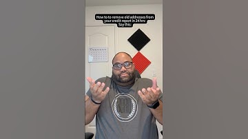 Remove Old Addresses from Your Credit Report in 24 Hours! #shorts #credit