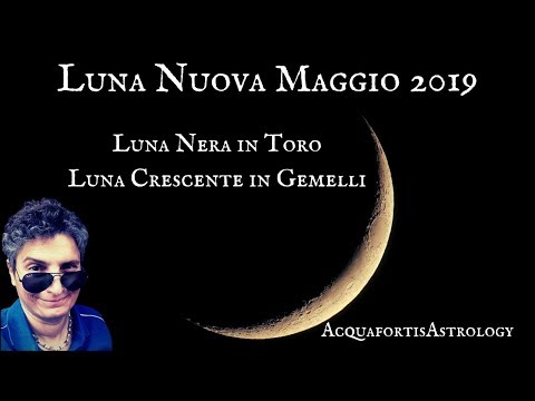 Video: La luna crescente di maggio 2019