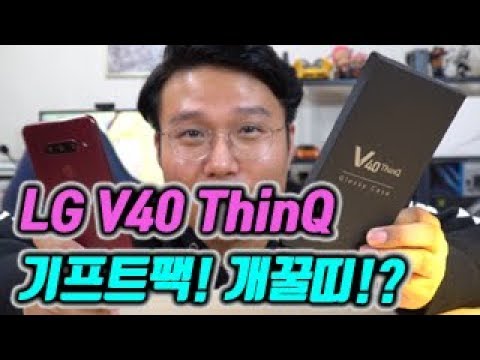 그래 이제 스마트폰 케이스는 공짜로 줘라! LG V40 ThinQ 기프트팩 도착!