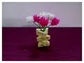 How to make Miniature Flower Vas | Mini Flower vas with popsicle sticks | Flower Vas making