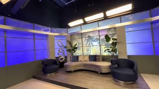 Cml Studios Miami Talk Show Set In Television Broadcast Studio