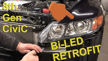 How to Retrofit Honda Civic 8th Gen Headlights With Bi LED Projectors
