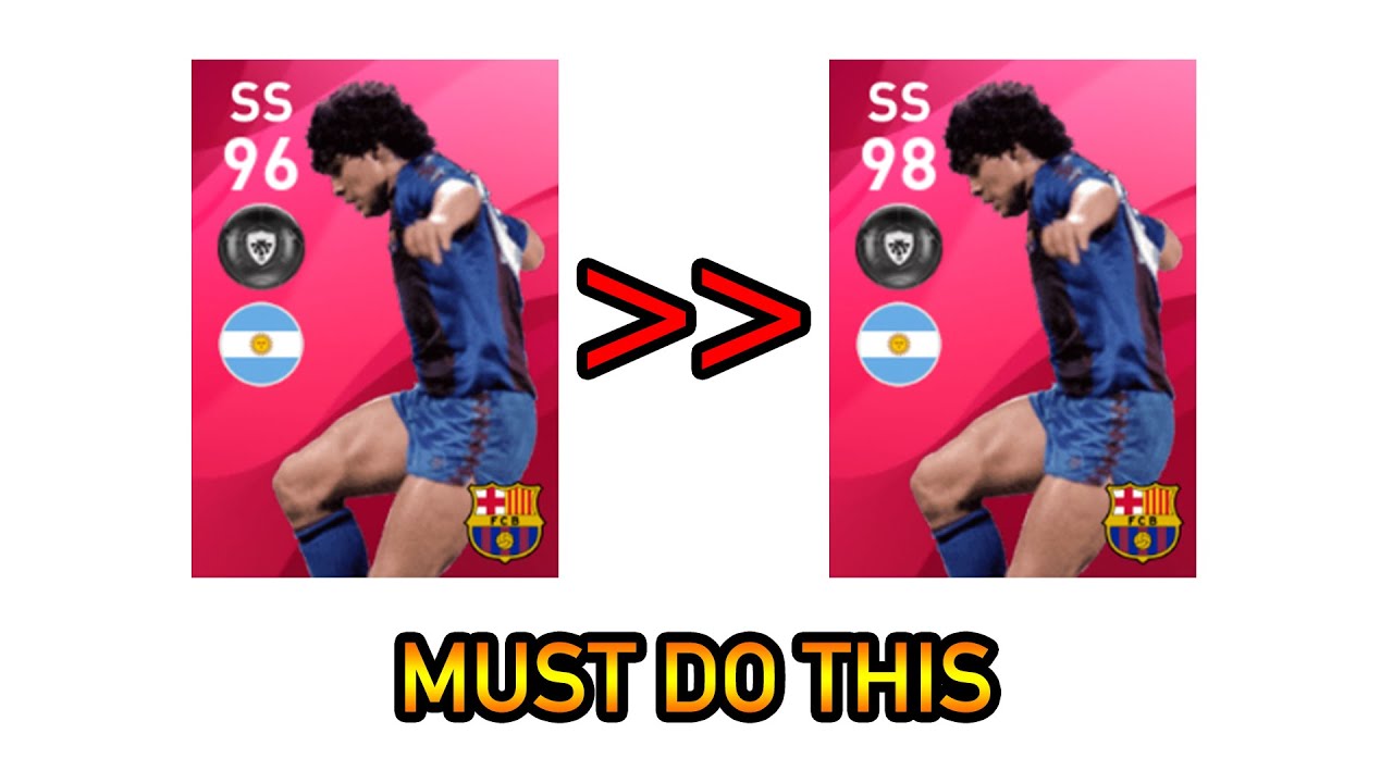 HOW TO CONVERT 96 RATED MARADONA TO 98 RATED | MUST DO THIS | PES 2020 MOBILE HOW TO CONVERT 96 RATED MARADONA TO 98 RATED | MUST DO THIS | PES 2020 MOBILE