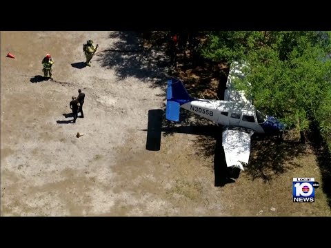 No injuries after small plane crash lands near Miramar elementary school
